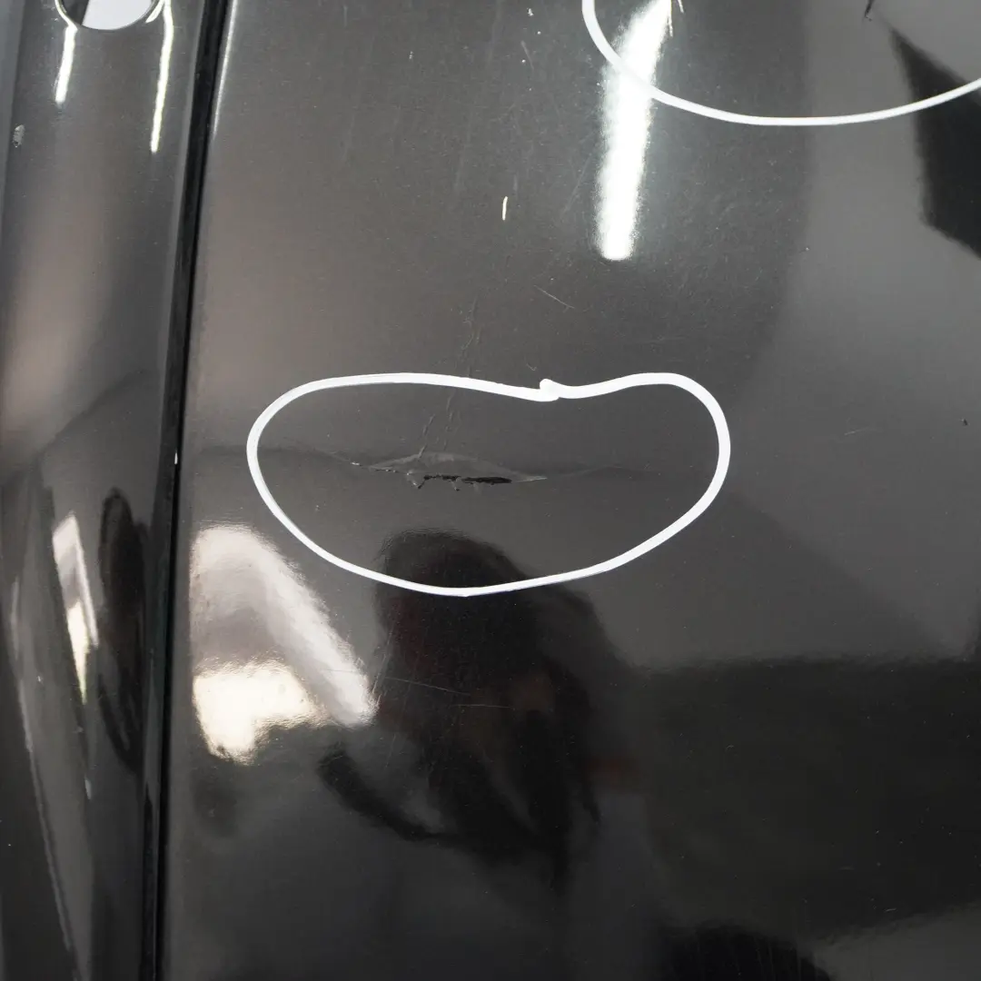 BMW E81 E87 LCI Rear Bumper Trim Panel PDC Black Sapphire Metallic - 475 - SKU 0035911-BS3 - Part number 0035911