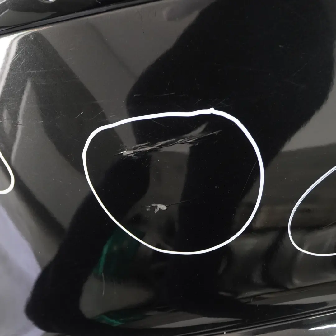 BMW E81 E87 LCI Rear Bumper Trim Panel PDC Black Sapphire Metallic - 475 - SKU 0035911-BS3 - Part number 0035911