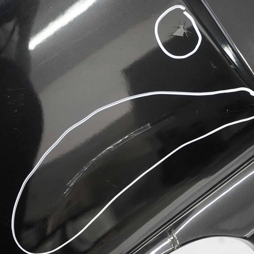 BMW E81 E87 LCI Rear Bumper Trim Panel PDC Black Sapphire Metallic - 475 - SKU 0035911-BS3 - Part number 0035911