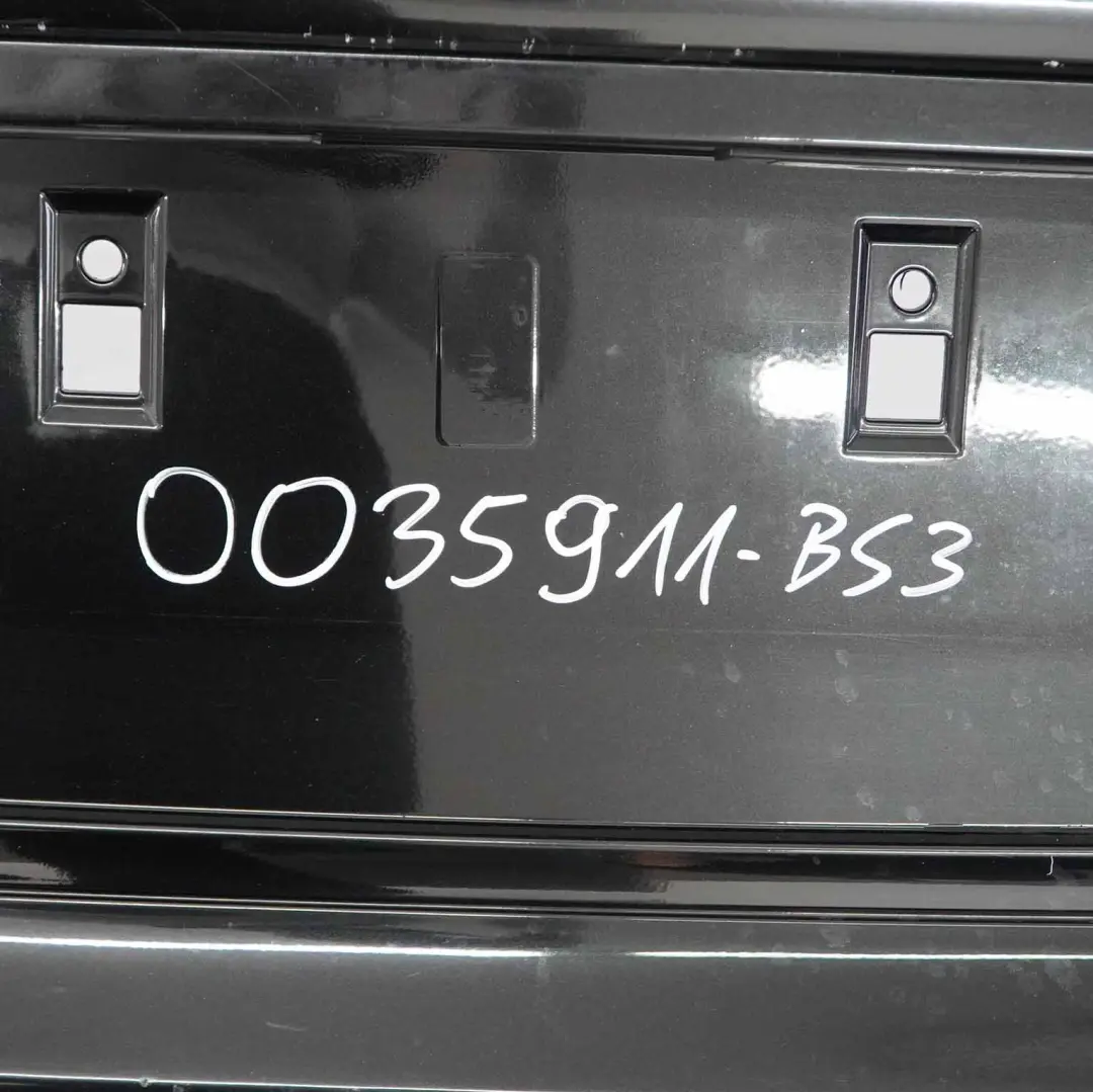 Bumper Trim Panel PDC Black Sapphire Metallic - 475 to BMW E81 E87 LCI Rear with Part number 0035911 BMW E81 E87 LCI Rear Bumper Trim Panel PDC Black Sapphire Metallic - 475 - SKU 0035911-BS3 - Part number 0035911