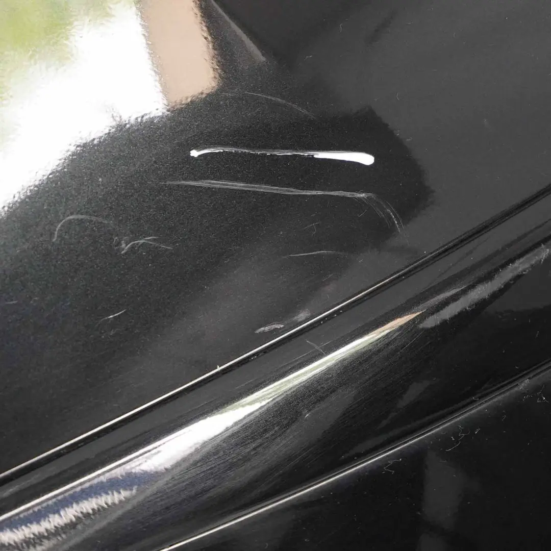 BMW E81 E87 LCI Rear Bumper Trim Panel PDC Black Sapphire Metallic - 475 - SKU 0035911-BS4 - Part number 0035911