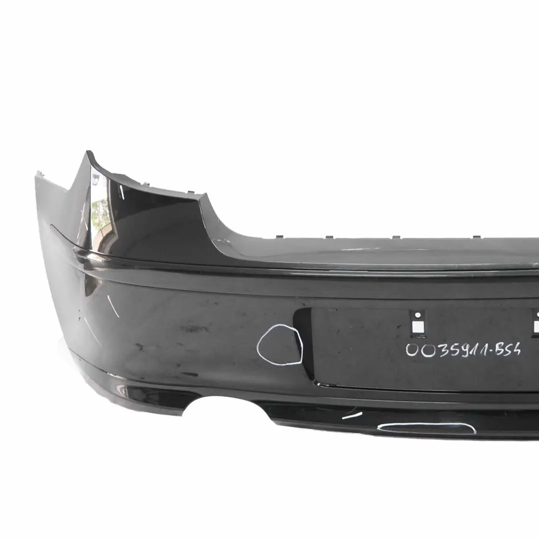 BMW E81 E87 LCI Rear Bumper Trim Panel PDC Black Sapphire Metallic - 475 - SKU 0035911-BS4 - Part number 0035911