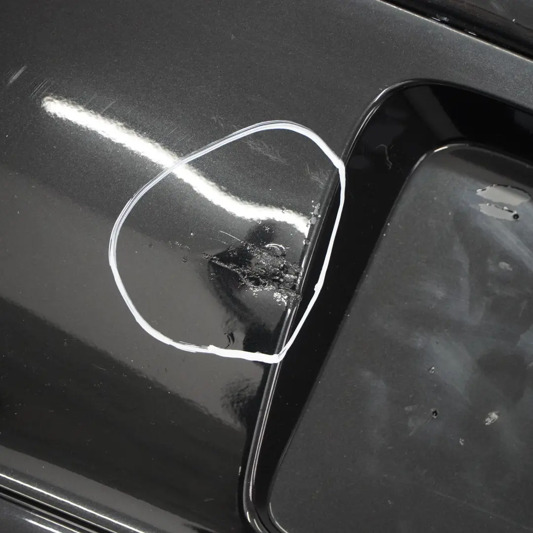 BMW E81 E87 LCI Rear Bumper Trim Panel PDC Black Sapphire Metallic - 475 - SKU 0035911-BS4 - Part number 0035911