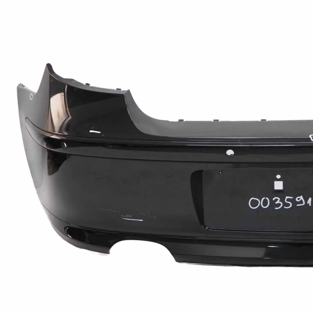 Bumper BMW E81 E87 LCI Trim Panel PDC Black Sapphire Metallic - 475 to Rear with Part number 0035911 Rear Bumper BMW E81 E87 LCI Trim Panel PDC Black Sapphire Metallic - 475 - SKU 0035911-BS5 - Part number 0035911
