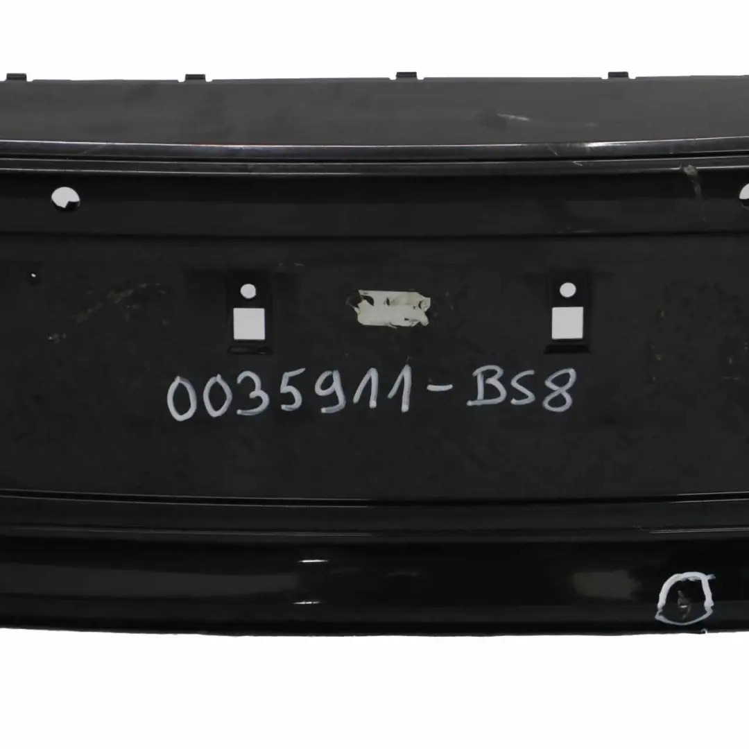Bumper BMW E81 E87 LCI Trim Panel PDC Black Sapphire Metallic - 475 to Rear with Part number 0035911 Rear Bumper BMW E81 E87 LCI Trim Panel PDC Black Sapphire Metallic - 475 - SKU 0035911-BS8 - Part number 0035911