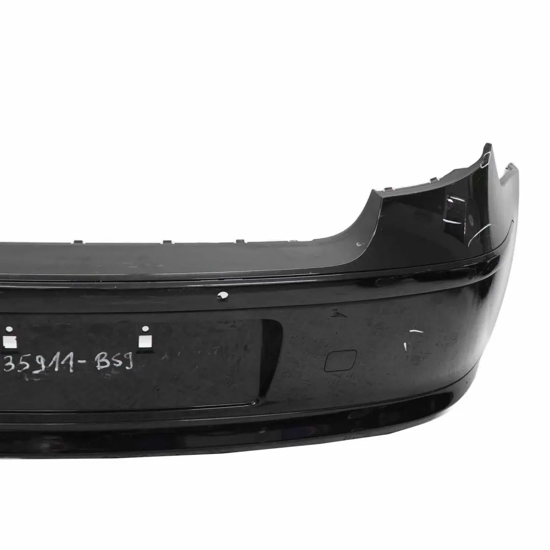 Bumper BMW E81 E87 LCI Trim Panel PDC Black Sapphire Metallic - 475 to Rear with Part number 0035911 Rear Bumper BMW E81 E87 LCI Trim Panel PDC Black Sapphire Metallic - 475 - SKU 0035911-BS9 - Part number 0035911