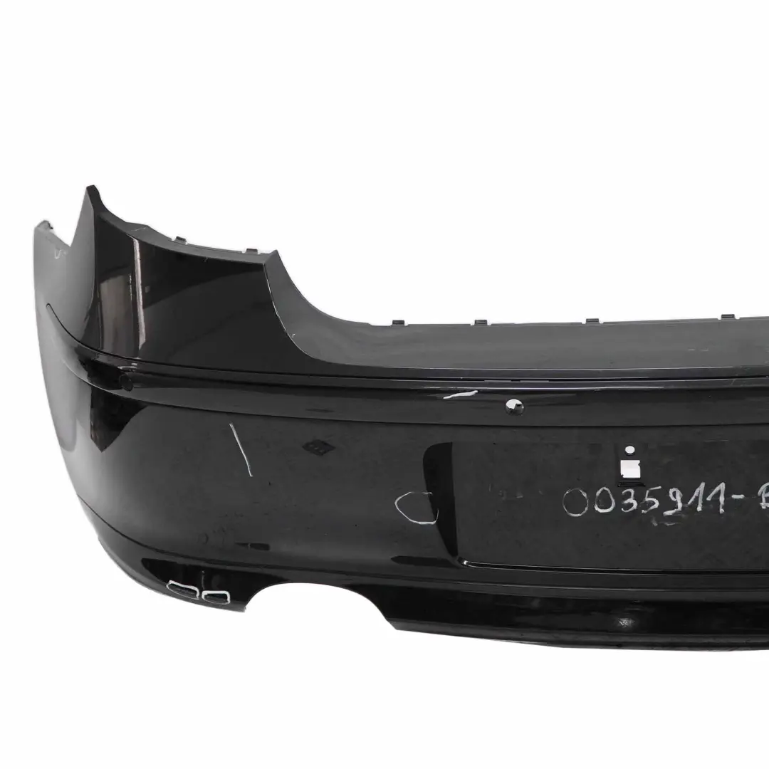 Bumper BMW E81 E87 LCI Trim Panel PDC Black Sapphire Metallic - 475 to Rear with Part number 0035911 Rear Bumper BMW E81 E87 LCI Trim Panel PDC Black Sapphire Metallic - 475 - SKU 0035911-BS9 - Part number 0035911