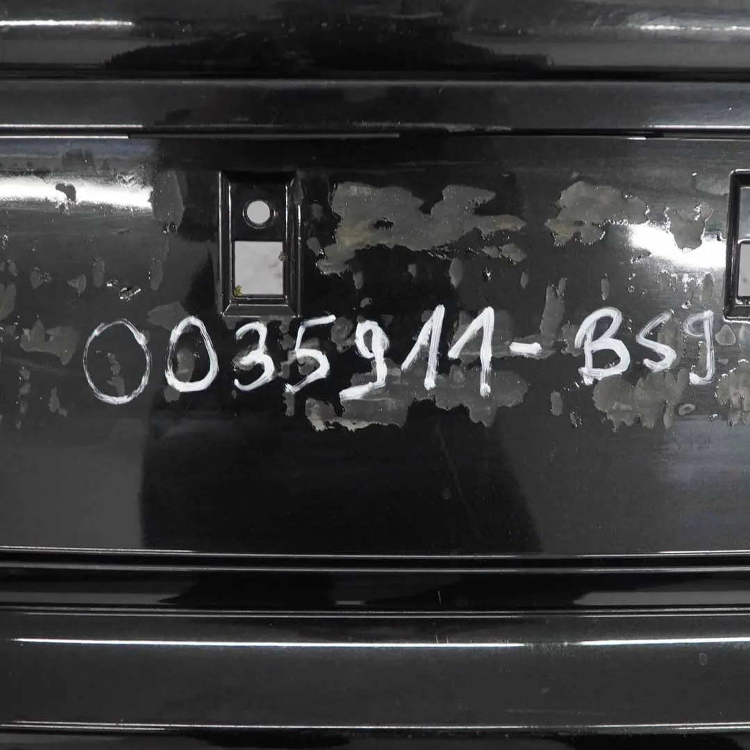 Bumper BMW E81 E87 LCI Trim Panel PDC Black Sapphire Metallic - 475 to Rear with Part number 0035911 Rear Bumper BMW E81 E87 LCI Trim Panel PDC Black Sapphire Metallic - 475 - SKU 0035911-BS9 - Part number 0035911
