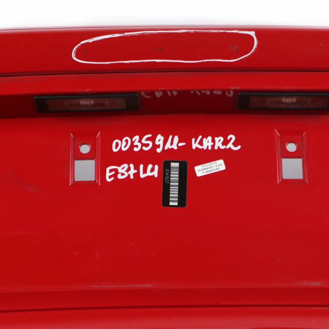 Bumper BMW E81 E87 LCI Trim Panel Cover Karmesinrot Crimson Red - A61 to Rear with Part number 0035911 Rear Bumper BMW E81 E87 LCI Trim Panel Cover Karmesinrot Crimson Red - A61 - SKU 0035911-KAR2 - Part number 0035911