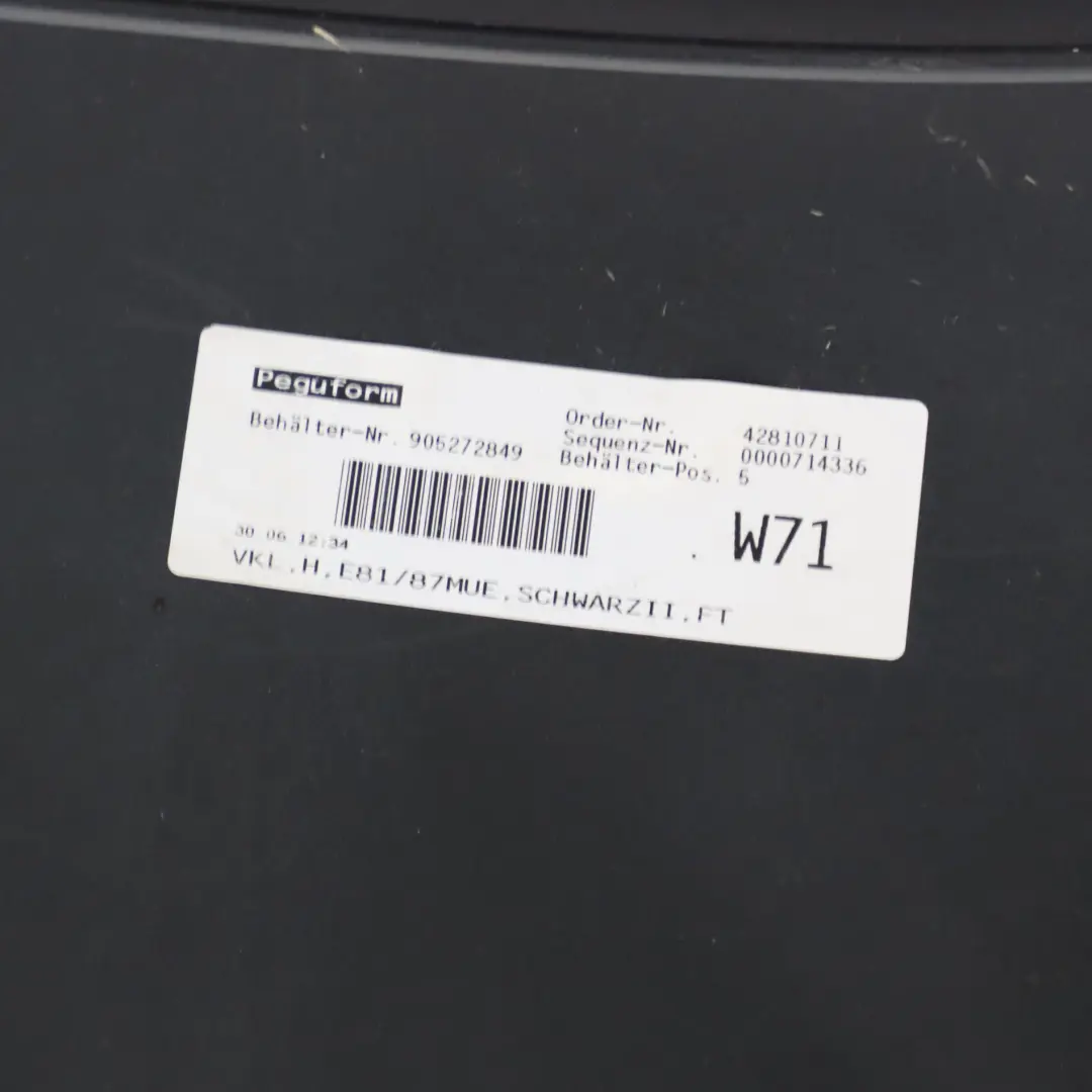 BMW E81 E87 LCI Rear Bumper Trim Panel Black II Schwarz 2 - 668 - SKU 0035911-SCH5 - Part number 51120035911