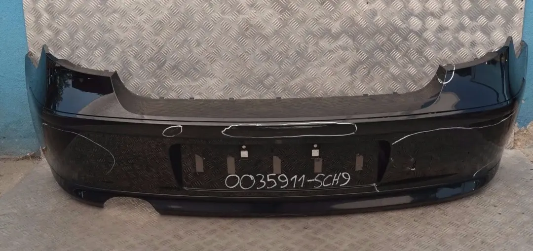 BMW 1 SERIES 9 E81 E87 LCI Rear Bumper Trim Panel Schwarz 2 Black - 668 - SKU 0035911-SCH9 - Part number 35911