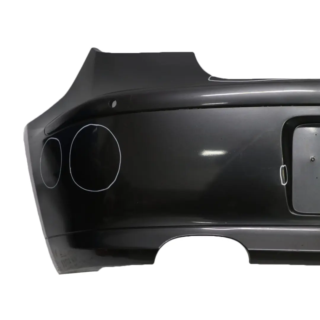 BMW E81 E87 LCI 1 Trim Panel Bumper Rear Sparkling Graphite Metallic - A22 - SKU 0035911-SG1 - Part number 0035911