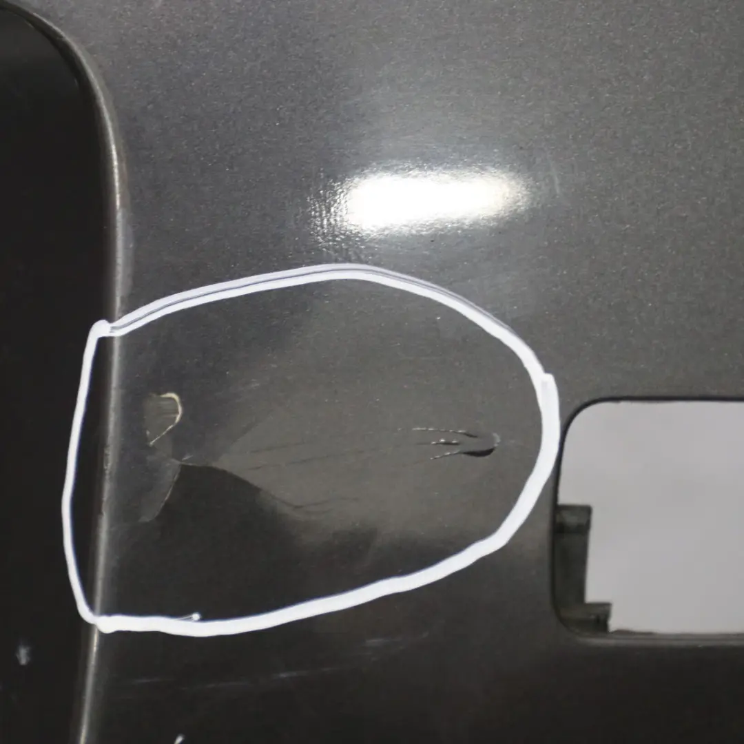 BMW E81 E87 LCI 1 Trim Panel Bumper Rear Sparkling Graphite Metallic - A22 - SKU 0035911-SG1 - Part number 0035911