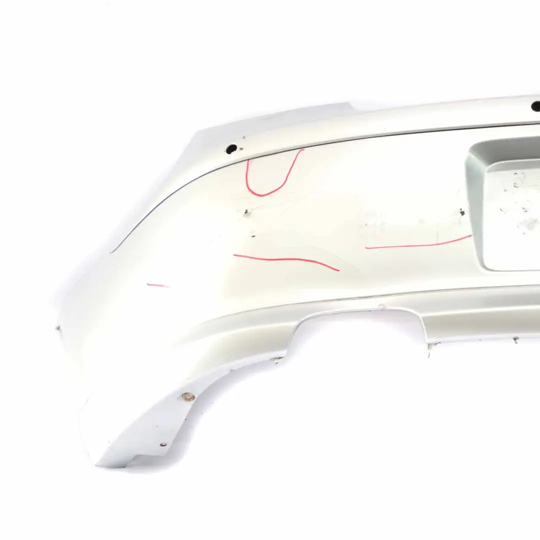 Bumper BMW E81 E87 LCI Trim Panel Titansilber Titan Silver Metallic - 354 to Rear with Part number 0035911 Rear Bumper BMW E81 E87 LCI Trim Panel Titansilber Titan Silver Metallic - 354 - SKU 0035911-TS5 - Part number 0035911