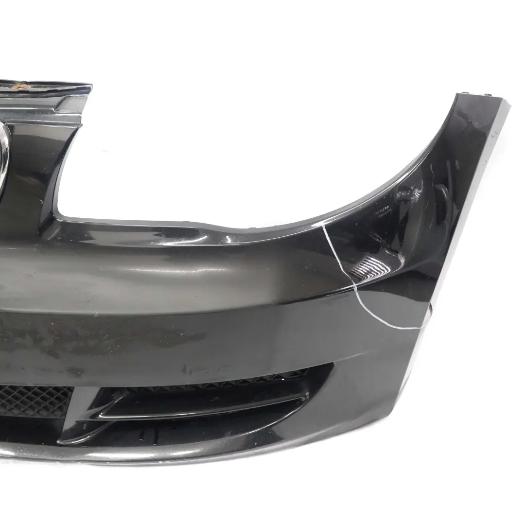 BMW 1 Series E82 E88 Complete Front Bumper Trim Schwarz 2 Black - 668 - SKU 0036079-SCH - Part number 0036079
