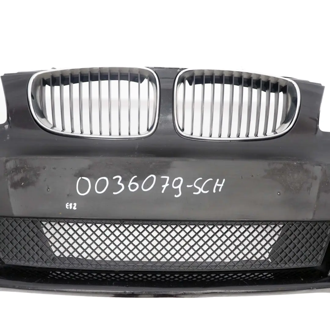 BMW 1 Series E82 E88 Complete Front Bumper Trim Schwarz 2 Black - 668 - SKU 0036079-SCH - Part number 0036079