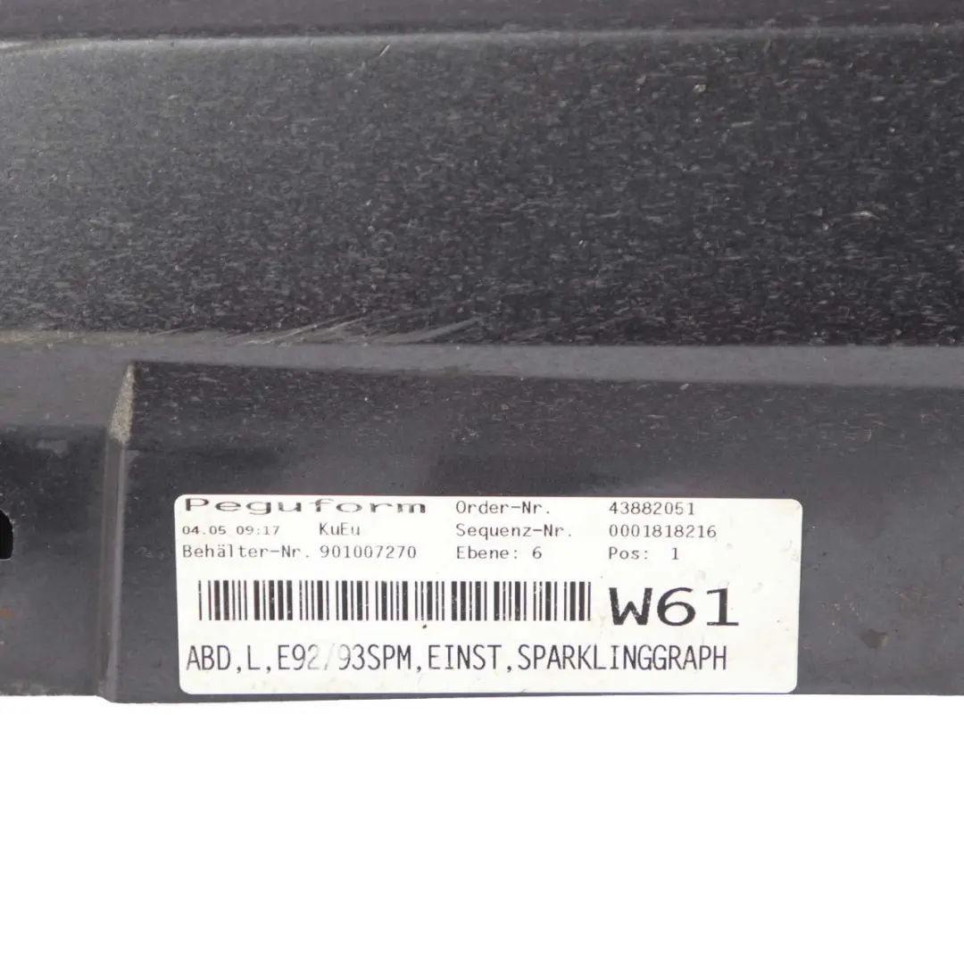 BMW 3 E92 E93 M Sport Sill Strip Side Skirt Cover Left N/S Sparkling Graphite - SKU 0036123-SG - Part number 0036123