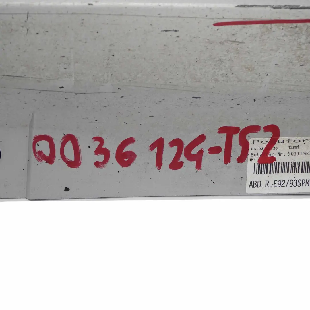 Bande de Seuil Droit Titansilber Argent - 354 pour BMW E92 E93 M Sport à propos du numéro de pièce 0036124 BMW E92 E93 M Sport Bande de Seuil Droit Titansilber Argent - 354 - SKU 0036124-TS2 - Numéro de pièce 0036124