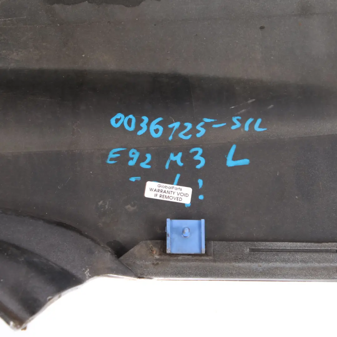 Side Skirt BMW E92 M3 Coupe Sill Strip Left N/S Silverstone II Metallic - A29 to with Part number 0036125 Side Skirt BMW E92 M3 Coupe Sill Strip Left N/S Silverstone II Metallic - A29 - SKU 0036125-SIL - Part number 0036125