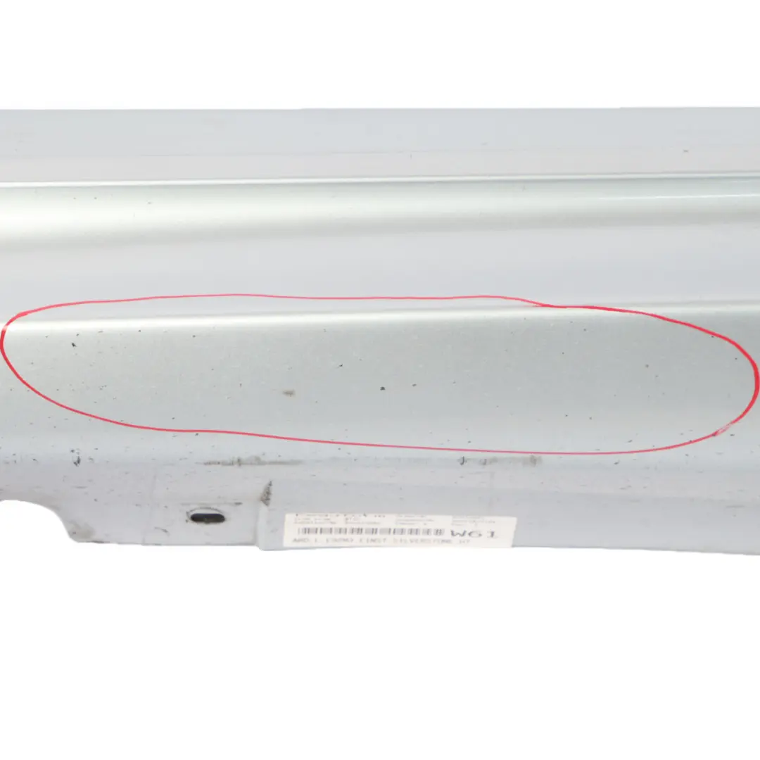 Side Skirt BMW E92 M3 Coupe Sill Strip Left N/S Silverstone II Metallic - A29 to with Part number 0036125 Side Skirt BMW E92 M3 Coupe Sill Strip Left N/S Silverstone II Metallic - A29 - SKU 0036125-SIL - Part number 0036125
