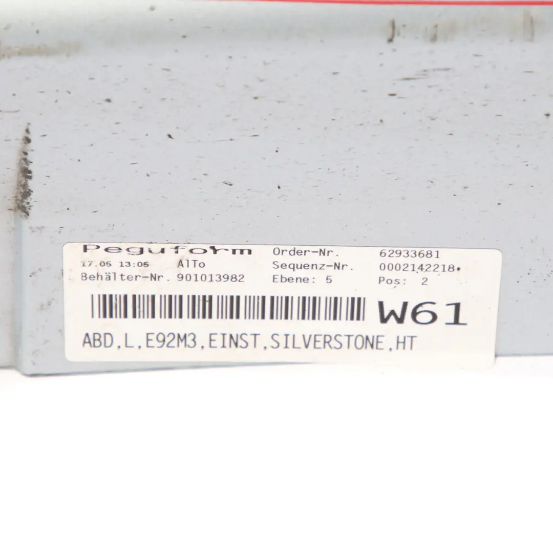 Side Skirt BMW E92 M3 Coupe Sill Strip Left N/S Silverstone II Metallic - A29 to with Part number 0036125 Side Skirt BMW E92 M3 Coupe Sill Strip Left N/S Silverstone II Metallic - A29 - SKU 0036125-SIL - Part number 0036125