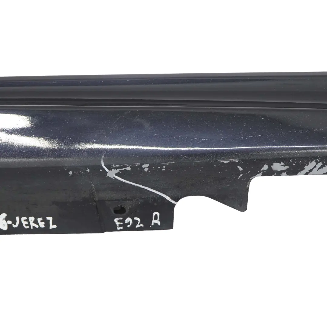 Sill Strip Side Skirt Right O/S Jerezschwarz Jerez Black - A73 to BMW 3 E92 M3 with Part number 0036126 BMW 3 E92 M3 Sill Strip Side Skirt Right O/S Jerezschwarz Jerez Black - A73 - SKU 0036126-JEREZ - Part number 0036126
