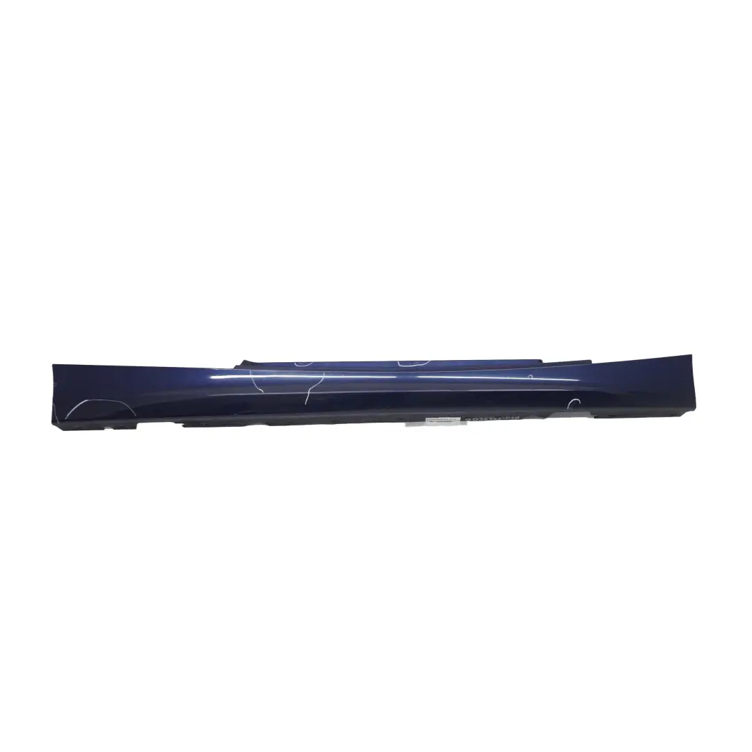 Sill Strip Side Skirt Right O/S Tiefseeblau Deep Sea Blue A76 to BMW 1 E81 E82 E88 with Part number 0036142 BMW 1 E81 E82 E88 Sill Strip Side Skirt Right O/S Tiefseeblau Deep Sea Blue A76 - SKU 0036142-DSB - Part number 0036142