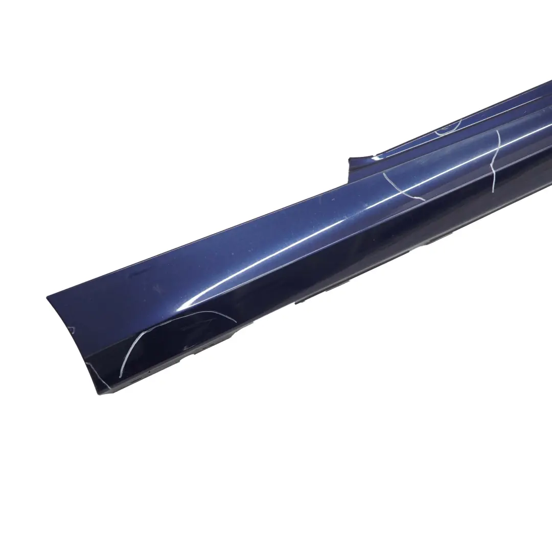 BMW E81 E82 E88 Sill Strip Side Skirt Right Tiefseeblau Deep Sea Blue A76 - SKU 0036142-DSB - Número de pieza 0036142