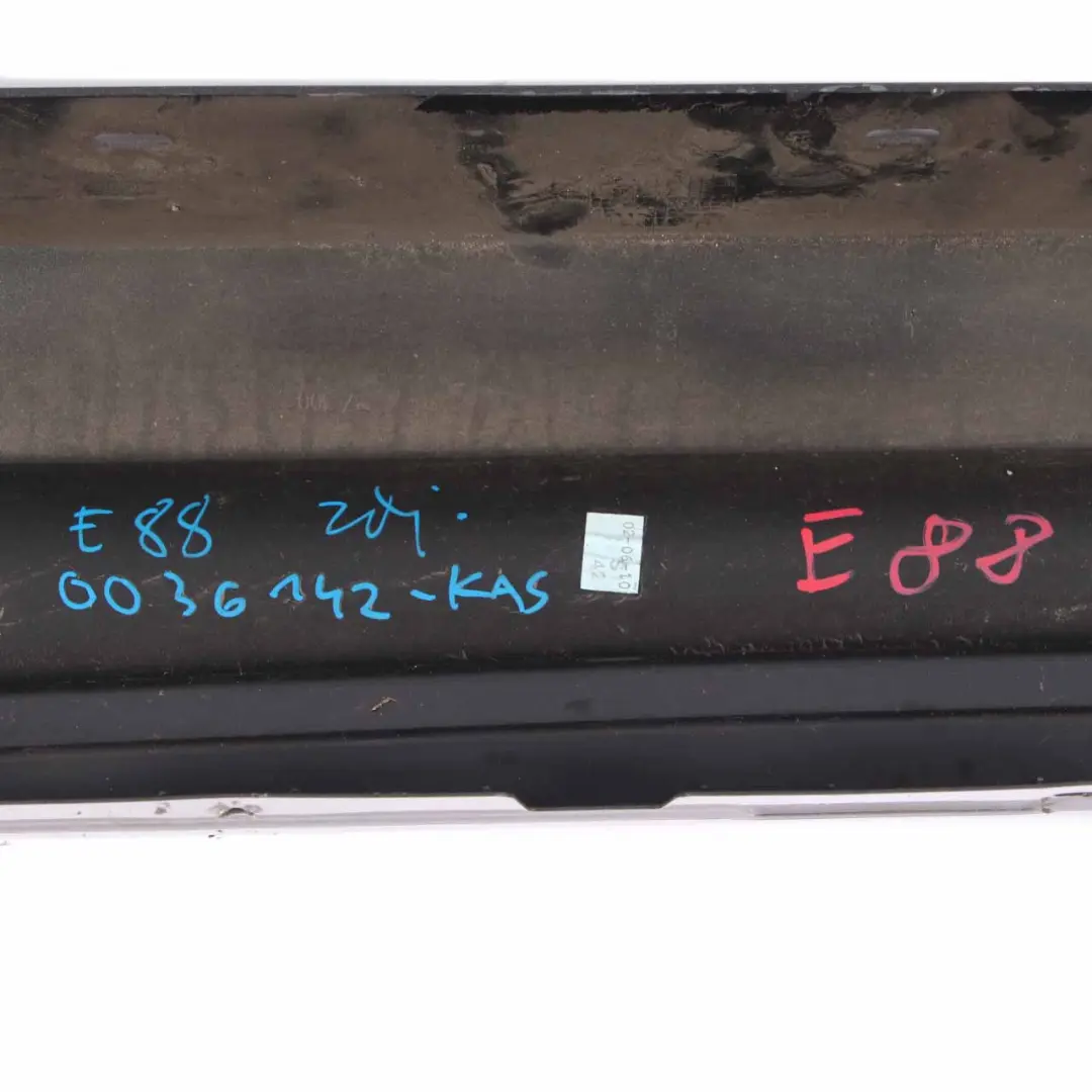 Sill Strip Side Skirt Right O/S Kaschmirsilber Cashmere Silver A72 to BMW E81 E88 with Part number 0036142 BMW E81 E88 Sill Strip Side Skirt Right O/S Kaschmirsilber Cashmere Silver A72 - SKU 0036142-KAS - Part number 0036142