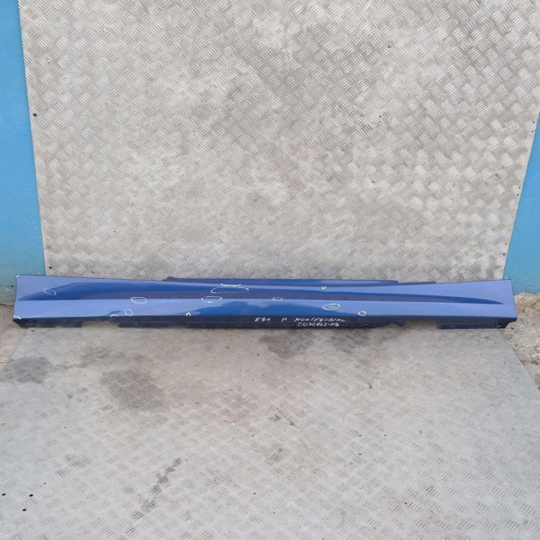 Listwa Próg Prawy Montegoblau Blau do BMW E81 E82 E88 o numerze 0036142-MTB BMW E81 E82 E88 Listwa Próg Prawy Montegoblau Blau - SKU 0036142-MTB - Numer Części 0036142-MTB