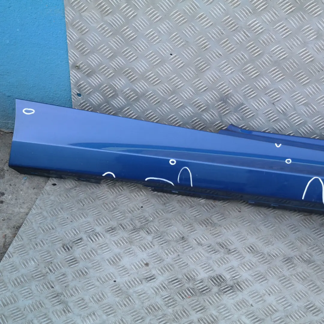 BMW 1 E81 E82 E88 Schwellerleiste Blende Schweller rechts Montegoblau Blau - SKU 0036142-MTB1 - Teilenummer 36142