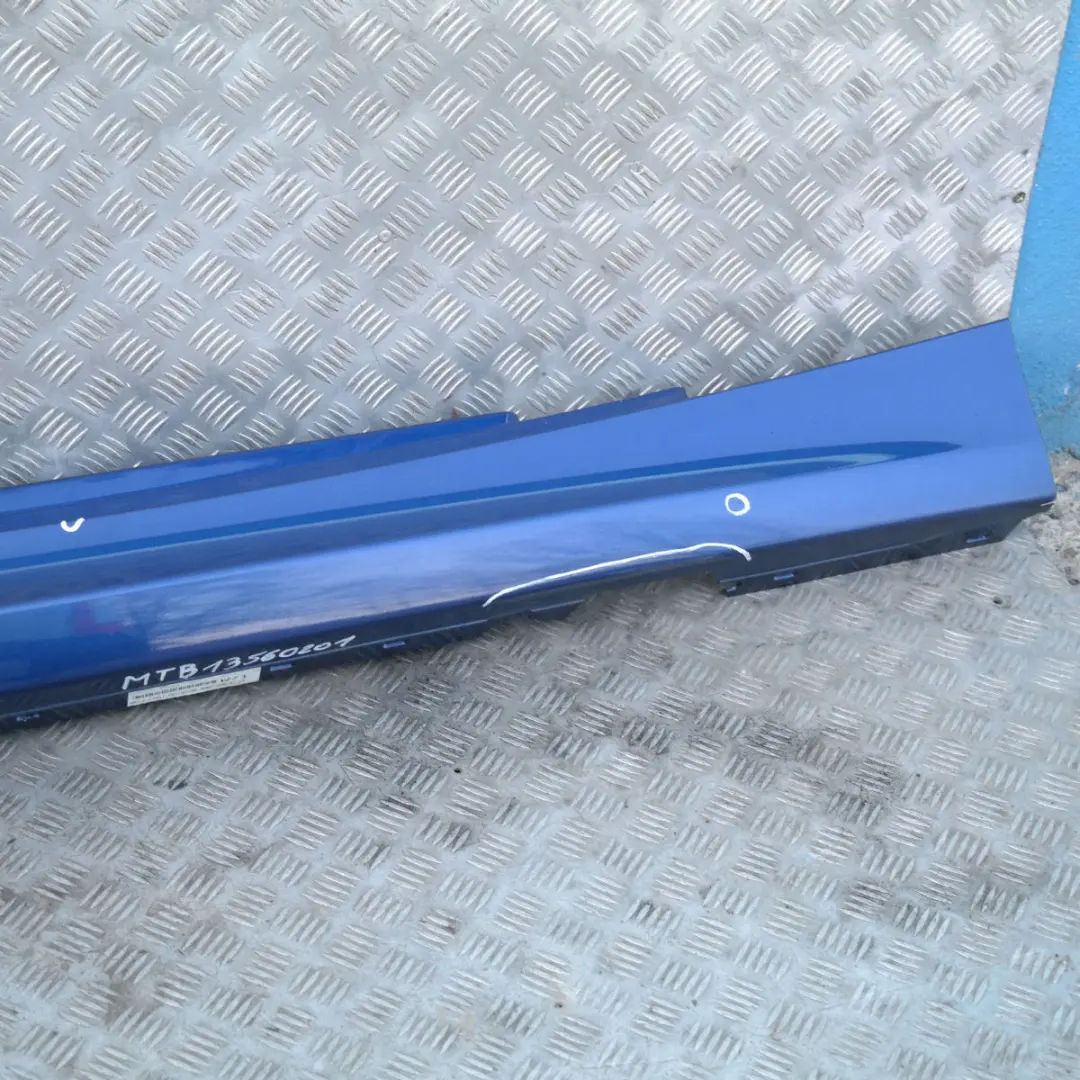 BMW E81 E82 E88 Listello Portiera Apertura Gonna Destra Montegoblau Blu - SKU 0036142-MTB1 - Numero di parte 36142