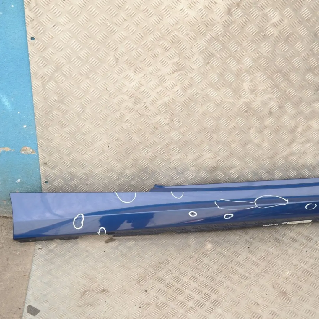 BMW 1 E81 E82 E88 4 Schwellerleiste Blende Schweller rechts Montegoblau Blau - SKU 0036142-MTB4 - Teilenummer 36142