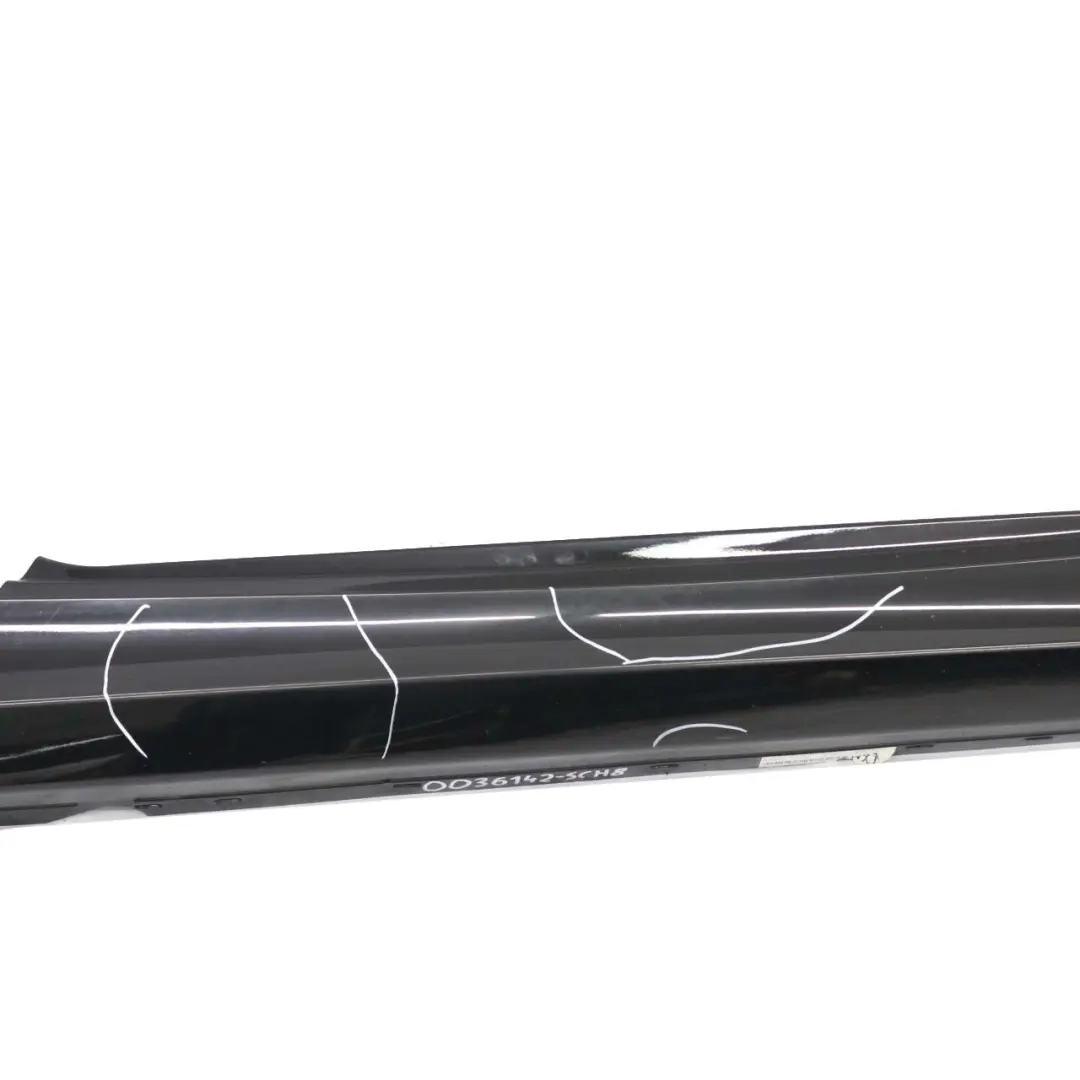 BMW 1 E81 E82 E88 8 Sill Strip Side Skirt Right O/S Schwarz 2 Black - 668 - SKU 0036142-SCH8 - Part number 0036142