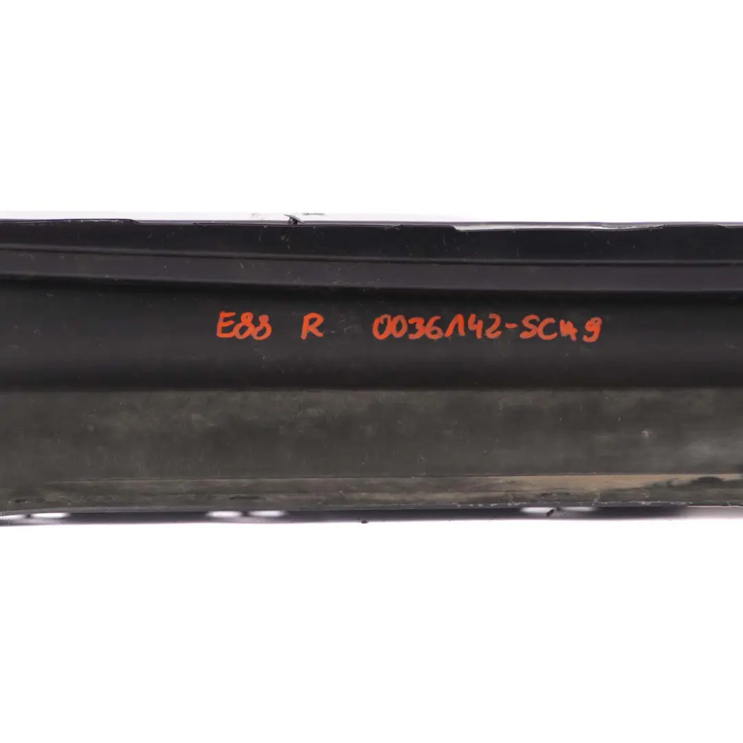 BMW E81 Side Skirt Sill Strip Right O/S E82 E88 Schwarz 2 Black - 668 - SKU 0036142-SCH9 - Part number 0036142