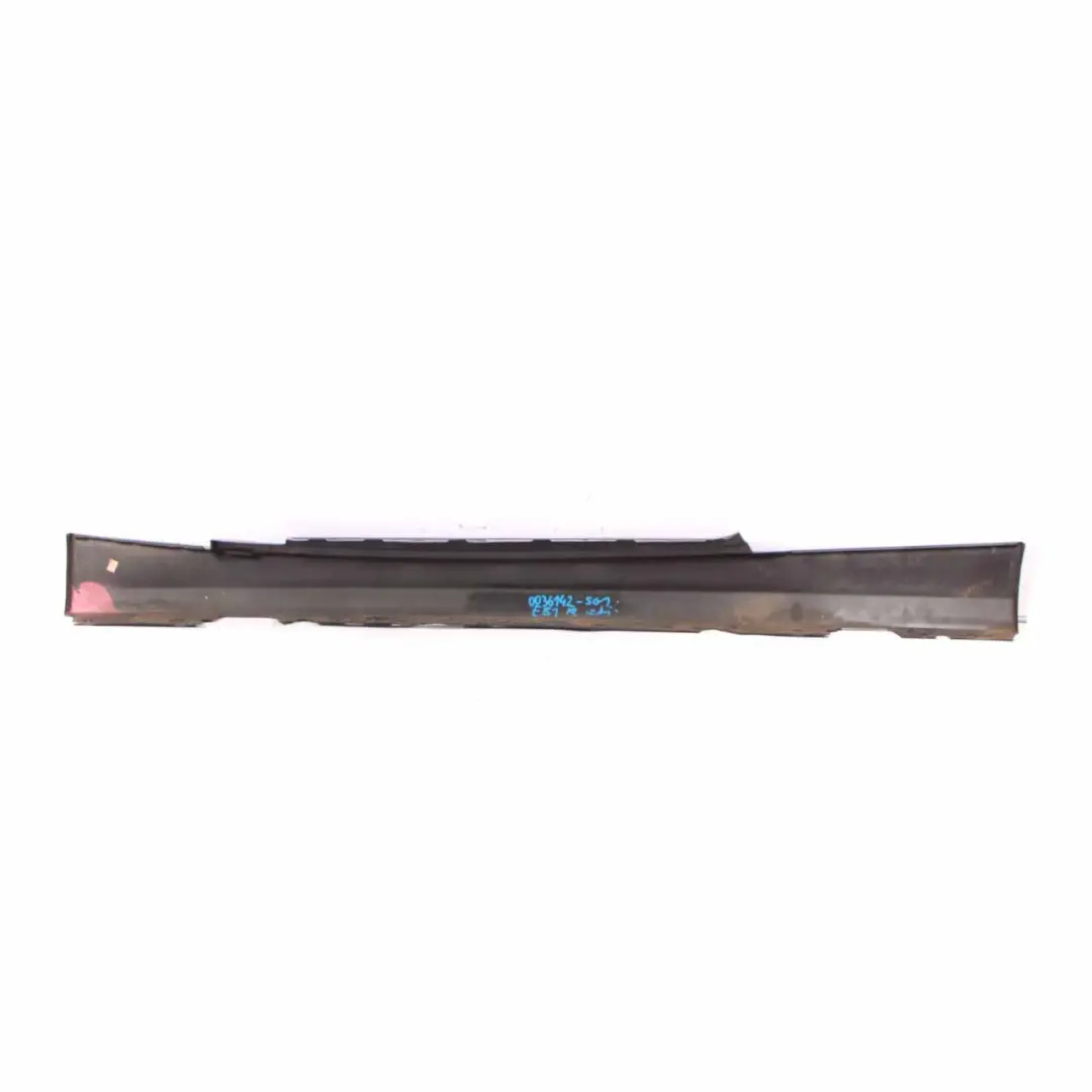 Side Skirt Sill Strip Right O/S Sparkling Graphite Metallic - A22 to BMW E81 E82 with Part number 0036142 BMW E81 E82 Side Skirt Sill Strip Right O/S Sparkling Graphite Metallic - A22 - SKU 0036142-SG1 - Part number 0036142