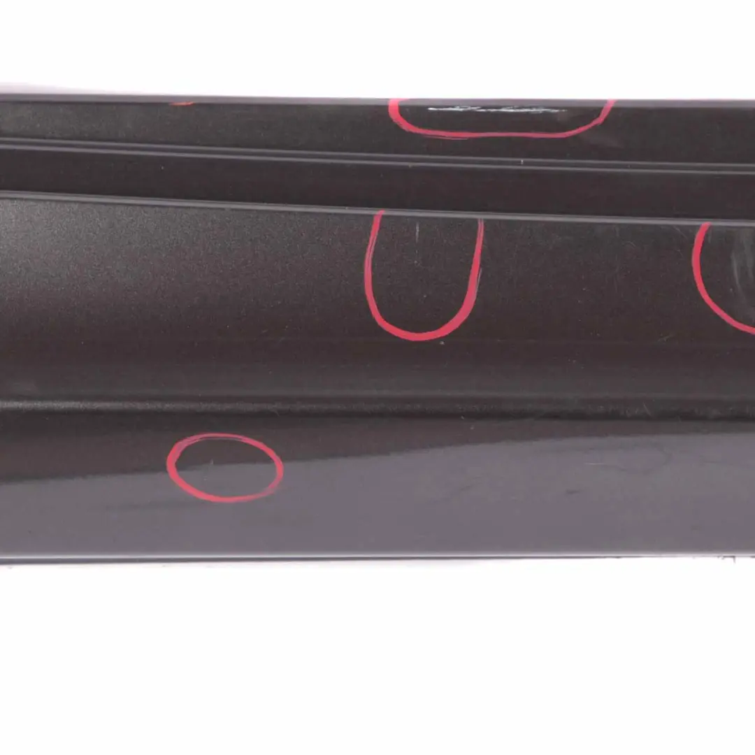 BMW E81 E82 Side Skirt Sill Strip Right O/S Sparkling Graphite Metallic - A22 - SKU 0036142-SG1 - Part number 0036142