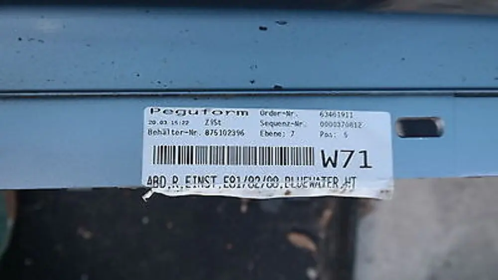 BMW E81 Nakładka próg prawy blue water - SKU 0036142-WB - Numer Części 51770036142