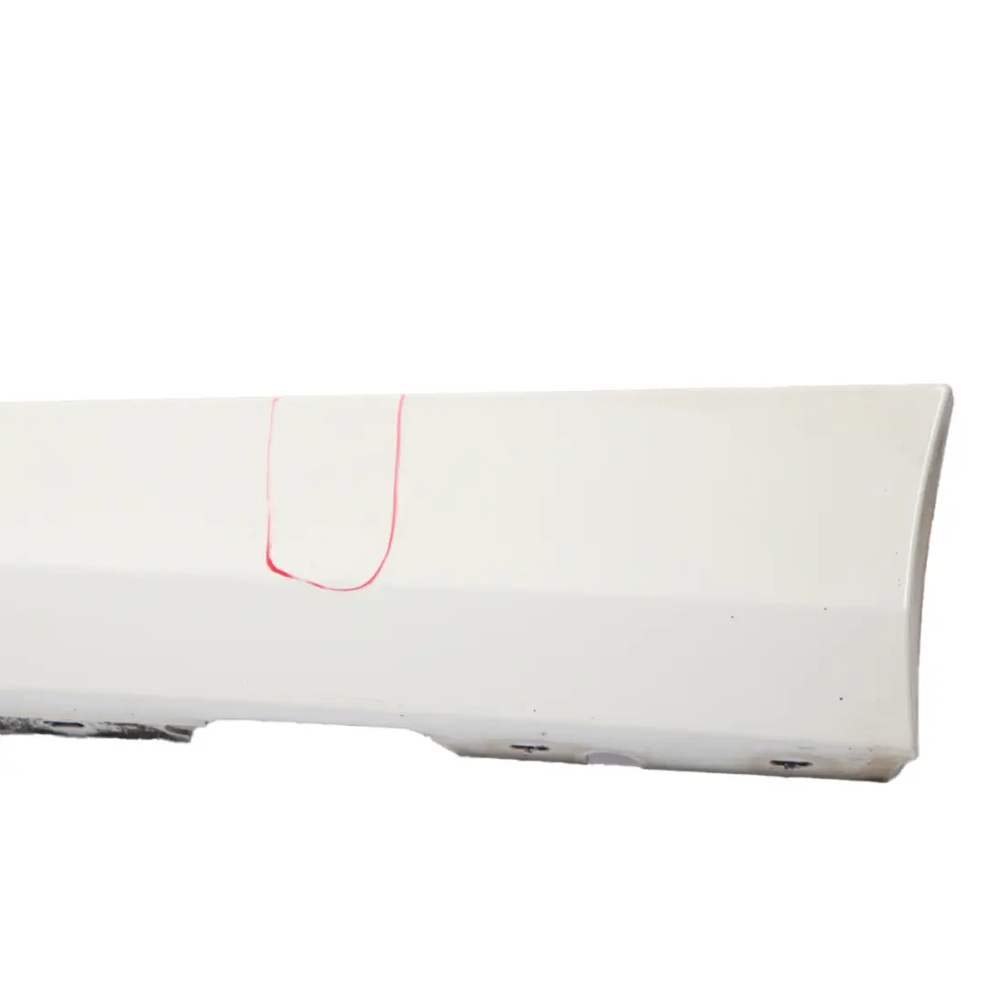 BMW E81 E82 E88 Sill Strip Side Skirt Left N/S Alpinweiss Alpine White - 300 - SKU 0036143-AW - Part number 0036143