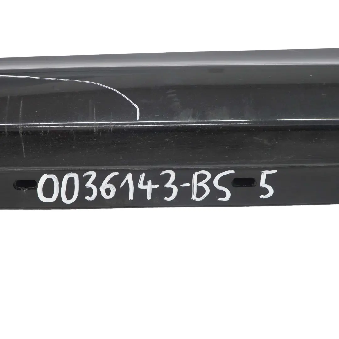 BMW E81 E82 Nakładka Próg Lewy Black Sapphire 475 - SKU 0036143-BS5 - Numer Części 0036143