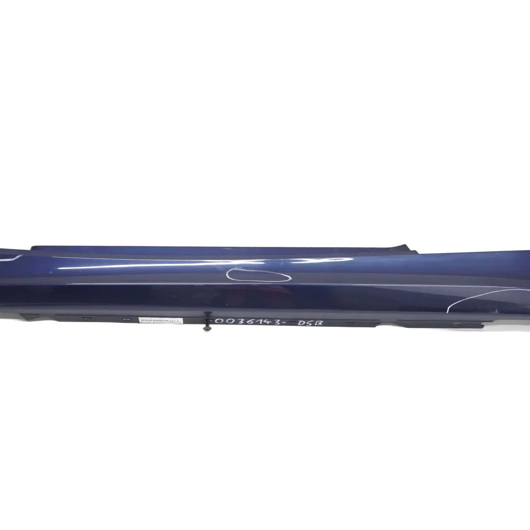 BMW E81 E82 E88 Sill Strip Side Skirt Left Tiefseeblau Deep Sea Blue - A76 - SKU 0036143-DSB - Número de pieza 0036143
