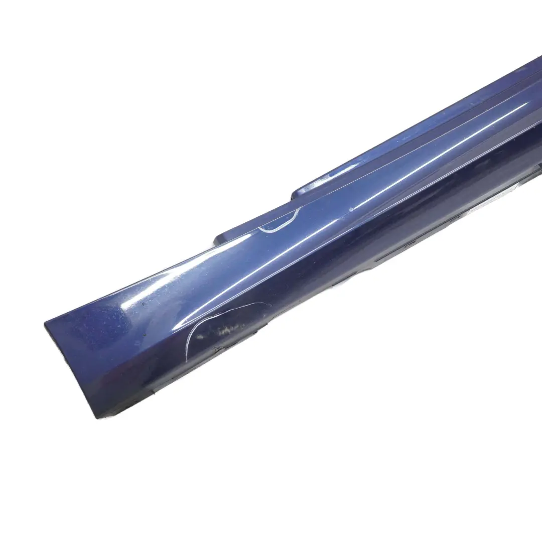BMW 1 E81 E82 E88 Sill Strip Side Skirt Left N/S Tiefseeblau Deep Sea Blue - A76 - SKU 0036143-DSB - Part number 0036143