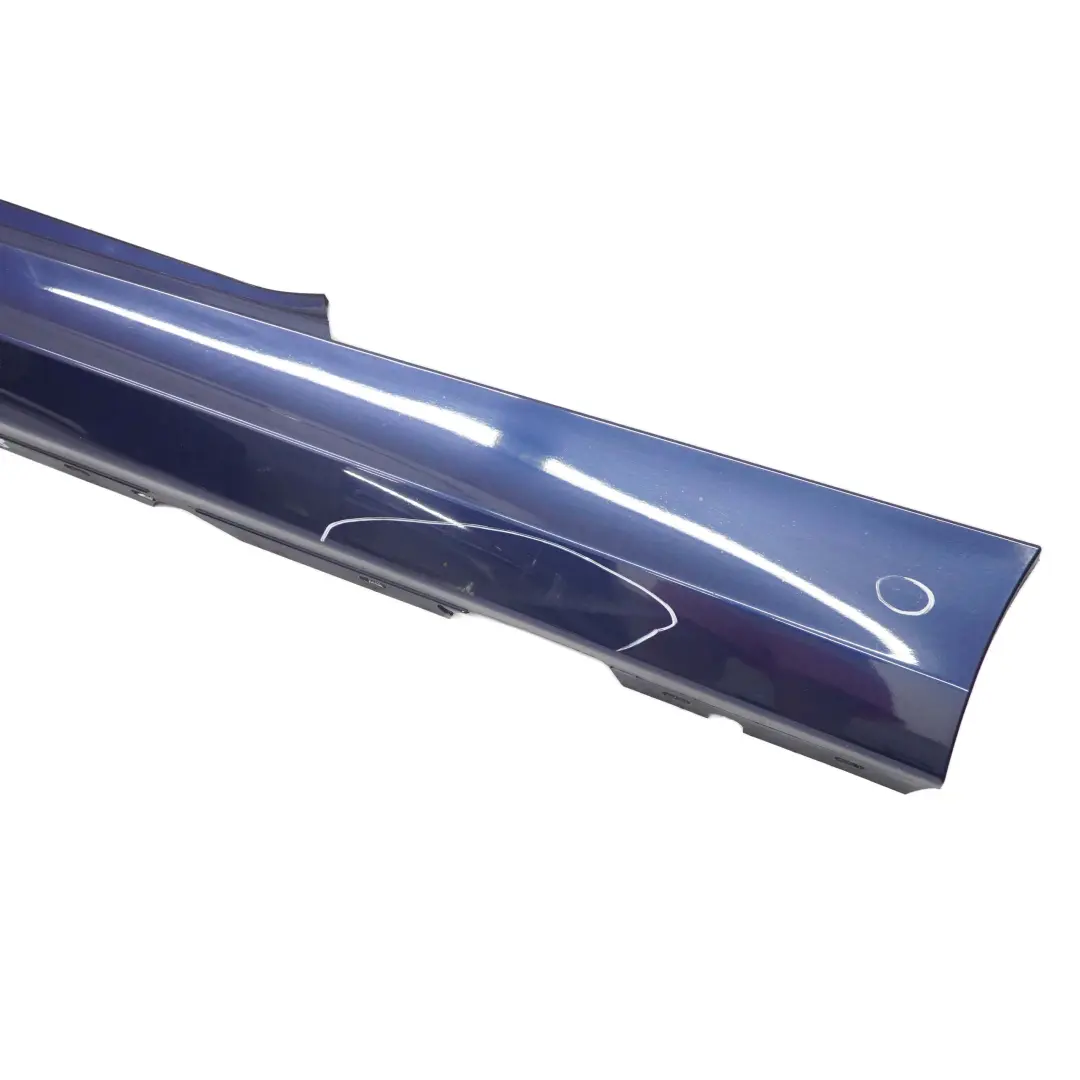 BMW 1 E81 E82 E88 Sill Strip Side Skirt Left N/S Tiefseeblau Deep Sea Blue - A76 - SKU 0036143-DSB - Part number 0036143