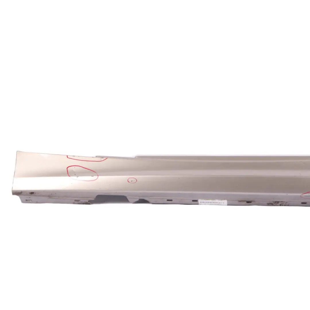 Sill Strip Side Skirt Left N/S Kaschmirsilber Silver - A72 to BMW 1 E81 E82 E88 with Part number 0036143 BMW 1 E81 E82 E88 Sill Strip Side Skirt Left N/S Kaschmirsilber Silver - A72 - SKU 0036143-KAS1 - Part number 0036143