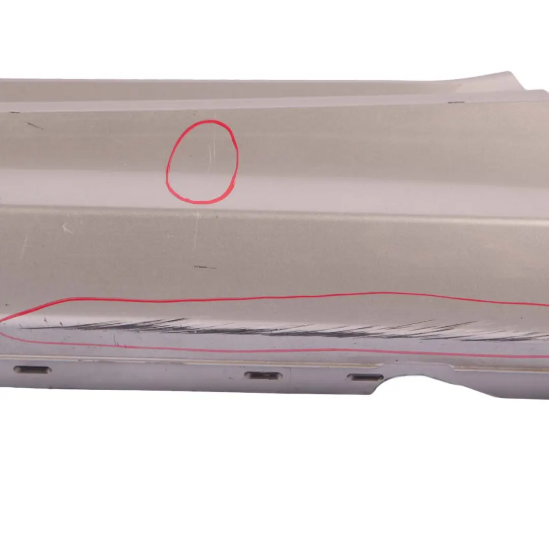Sill Strip Side Skirt Left N/S Kaschmirsilber Silver - A72 to BMW 1 E81 E82 E88 with Part number 0036143 BMW 1 E81 E82 E88 Sill Strip Side Skirt Left N/S Kaschmirsilber Silver - A72 - SKU 0036143-KAS1 - Part number 0036143