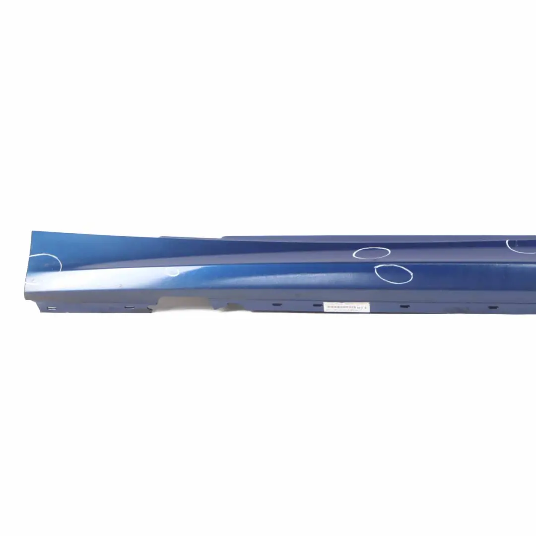 BMW E81 E82 E88 Sill Strip Side Skirt Left N/S Montegoblau Blau Blue - A51 - SKU 0036143-MTB3 - Part number 36143
