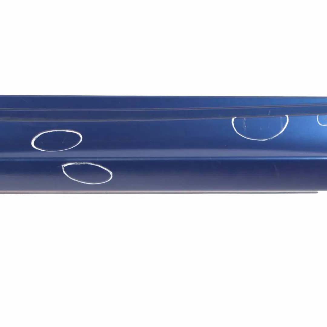 BMW E81 E82 E88 Sill Strip Side Skirt Left N/S Montegoblau Blau Blue - A51 - SKU 0036143-MTB3 - Part number 36143