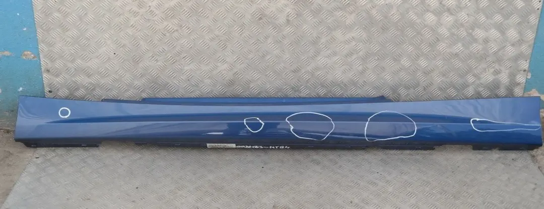 BMW E81 E82 E88 Listello Portiera Apertura Gonna SX Montegoblau Blu - SKU 0036143-MTB4 - Numero di parte 36143