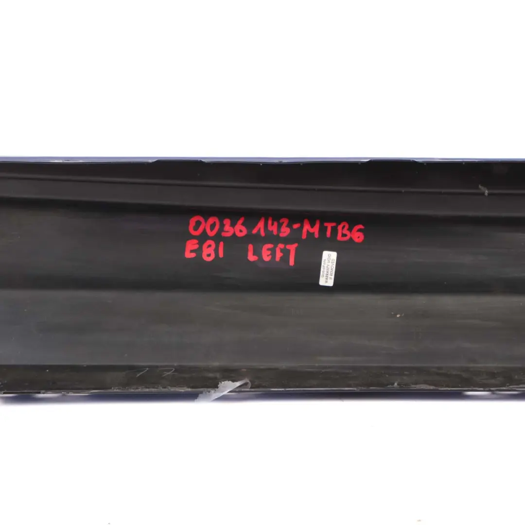 BMW 1 E81 E82 E88 6 Sill Strip Side Skirt Left N/S Montegoblau Blue - A51 - SKU 0036143-MTB6 - Part number 0036143