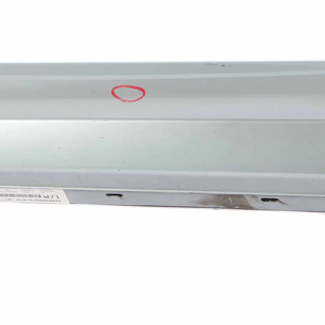 Side Skirt Sill Strip Left N/S E88 Patagonia Green Metallic - A71 to BMW E81 E82 with Part number 0036143 BMW E81 E82 Side Skirt Sill Strip Left N/S E88 Patagonia Green Metallic - A71 - SKU 0036143-PTG1 - Part number 0036143